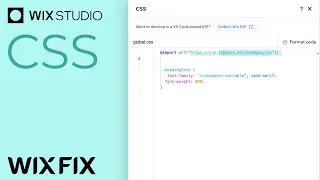 CSS in Wix Studio | Wix Fix