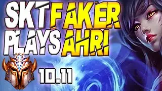 Skt T1 Faker Plays Ahri vs Jayce Mid Lane - 10.11
