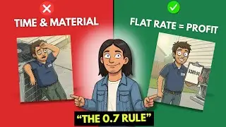 HVAC Flat Rate Pricing Calculator: Why Time & Material Fails (The 0.7 Rule)