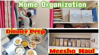Meesho Haul + Home Organization 💕 Dinner Prep Vlog | Life of a Homemaker Odia Vlog#youtube 