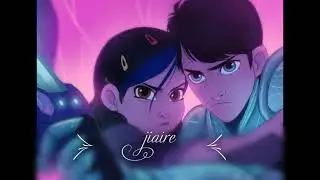 jim x claire trollhunters y Wizards . canción:sofía