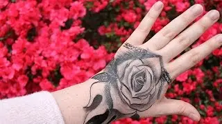 TEMPORARY TATTOOS DIY  | Rose Hand Tattoo