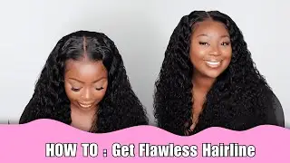HOW TO: Get a Flawless & Natural Wig Hairline for Beginners On Curly Wig| Myfirstwig
