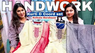 Handwork Kurti With Mirror Work & Coord Set Collection From Ajaara Apparels in Kolkata Barabazar