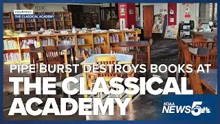 Nearly 28,000 books destroyed after pipes burst at The Classical Academy