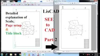 liscad SEE to CAD part-2 ( page setup, scale title block creation)
