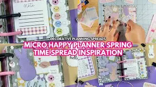 Micro Happy Planner Planning with Me for April! Springtime Planner Inspiration