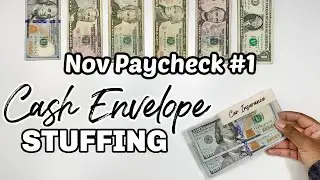 CASH ENVELOPE STUFFING | November 2021 Budget | Paycheck #1 | Budget With Me | MONETS MONEY