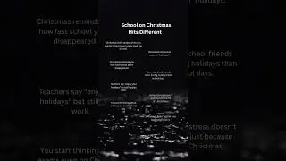 School on Christmas Hits Different #shorts #facts #school