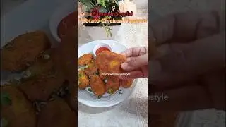 Iftar Special Potato Chicken Nuggets Recipe #shorts #snacks  #trendingshorts #ramzanspecial #viral