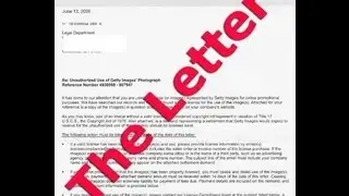 Getty Images Extortion Letter