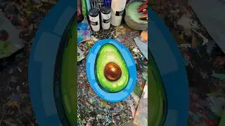 If only it was that easy&hellip; Avocado, acrylic on wood panel 🥑