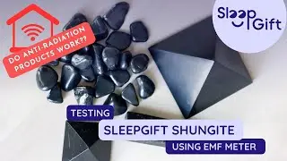 Testing SleepGift&trade; EMF Neutralizer Shungite using EMF Meter | SleepGift