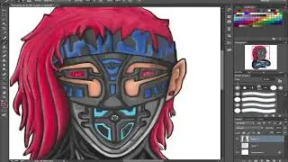 mengambar karakter dan CRP  - speed drawing