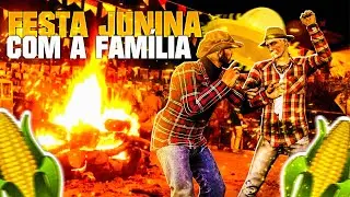 GTA V - VIDA REAL | FUI NA FESTA JUNINA COM MINHA FAMILIA !  #378