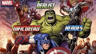 [LAS MARVELTIERLISTADAS] 🧐🤯 HÉROES MÁS FÁCILES Y DIFÍCILES DE JUGAR EN MC 🧐🤯 [MARVEL CHAMPIONS]