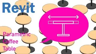 Revit Family - Parametric Coffee table 3/6 - Diameter Parameter