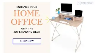 Joy Standing Desk with Shelf by Stand Steady