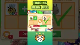What People Trade For NEON BEE in Adopt me #shorts #adoptme