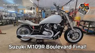 Suzuki M109R Intruder Final Part| Frame Customization | Traditional Fabrication Build