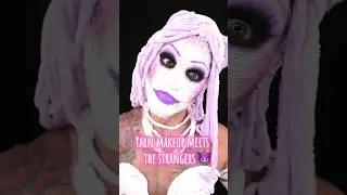 My spooky take on the viral Yarn Makeup Trend 👻👹😱