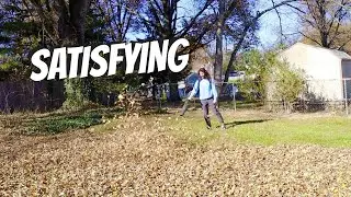 Residential Fall Leaf Clean Up (Total Makeover!)