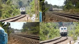 [2in1] Fast&Furious Dust Storming Crossings from Konkan Railway 🔥🔥
