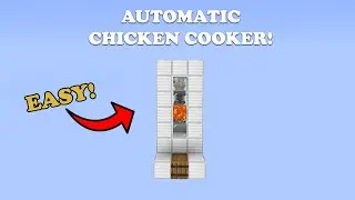 ✅ EASY Automatic Chicken Cooker Tutorial! | Minecraft Java 1.18.1!