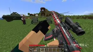 We Destroyed a Pillager Outpost with Modern Weapons and Military Missile ! 😱🔥