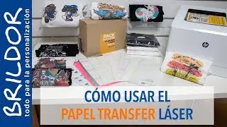 CÓMO APLICAR el PAPEL TRANSFER laser en CAMISETAS
