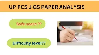 Up pcs j prelims | GS paper 1 SAFE SCORE ?? | up pcs j paper analysis | up pcs j cut off |
