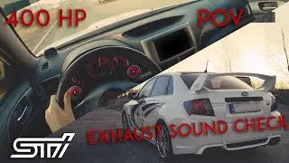 Subaru Impreza wrx STI 2011 400 hp | EXHAUST SOUND | ACCELERATION | POV Drive | 4K