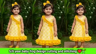Most viral baby frock design cutting and stitching