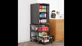 SpaceAid's Heavy Duty Fridge Stand Review - Pros & Cons - SpaceAid 3 Tier Mini Fridge Stand
