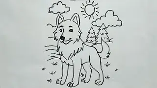 dog drawing, drawing dog, dog drawings, dog drawing art, dog drawing easy, cute dog drawing