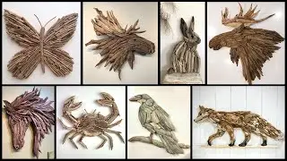 Amazing Driftwood Animal Sculptures | Unique Natural Art Ideas