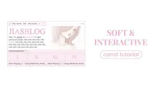 soft interactive carrd tutorial - cr woncrds