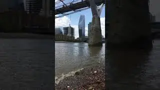 London Thames Walk Super Low Tide #shorts