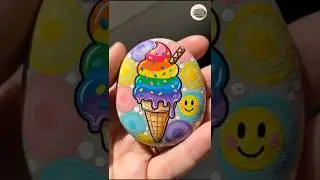 Relaxing Pebble PaintingArt Creative Colorful Designs on Stone#PebbleArt#StonePainting#SatisfyingArt