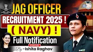 JAG Officer Recruitment (Navy) | Know All the Details | Ishita Ma’am