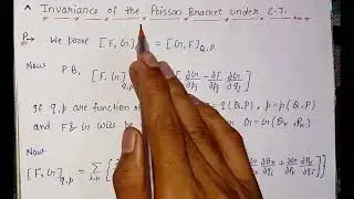Invariance of Poisson bracket under canonical transformation in classical Machanics