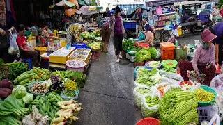 Morning Food Market Tour 2025 &ndash; Daily Activities & Lifestyle Of Khmer People In Food Market