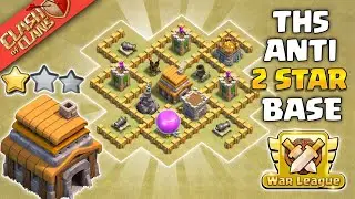 Town hall 5(Th5) Base | Town hall 5(Th5) Farming/Trophy/Pushing/War Base | Coc Th5 Base (Link) 2023