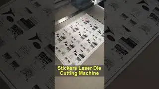 High-Precision CO2 Laser Die-Cutting for Stickers: Semi-Transparent, No Yellow Edges#lasermarking