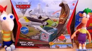 Spy Jet Escape Track Set Launcher Siddeley from Cars 2 Disney Mattel Siddley