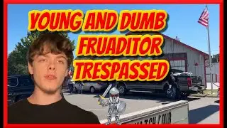 Young and Dumb Texas Frauditor Trespassed from Private Property