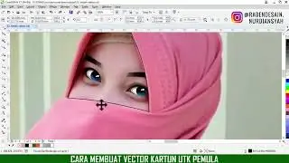 cara membuat vektor wajah corel draw x7 pemula - Raden Desain Official