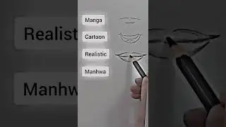 Manga VS Cartoon VS Realistic VS Manhwa||drawing #art #drawing #sketch