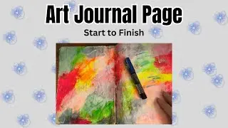 Easy Art Journal Page in my Composition Notebook