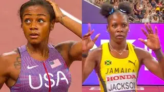 Sha'Carri Richardson Defeats Shericka Jackson In 100m Heat 3 || World Athletics Championships 2025